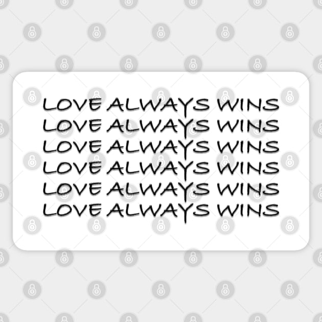 Love always wins Sticker by Hispaniola-Fineart